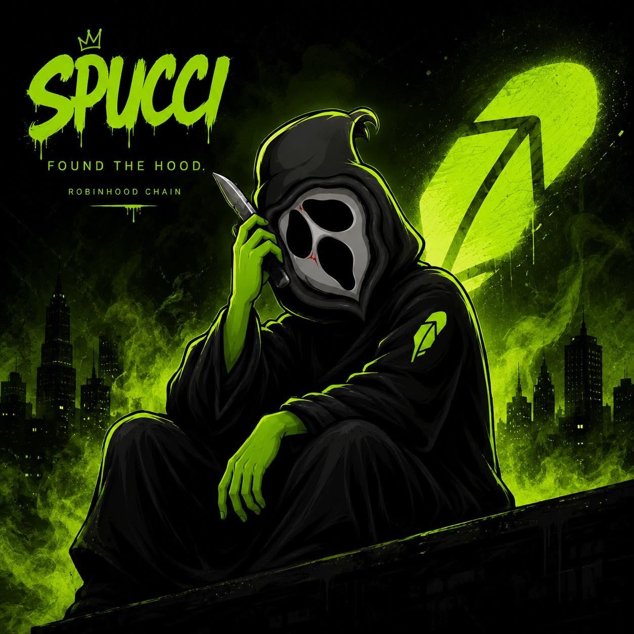 Spuci, the hooded character